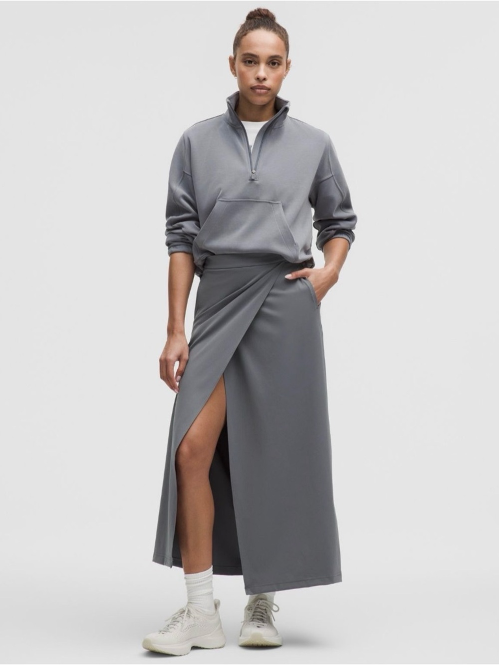 lululemon athletica Slate Gray Wrap Maxi Skirt

Daydrift High-Rise Maxi Skirt.